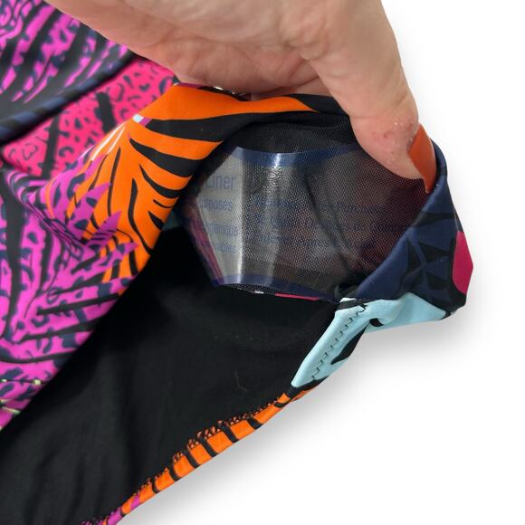 Bar III Multicolor Tropical One Piece Swimsuit - Picture 6 of 9